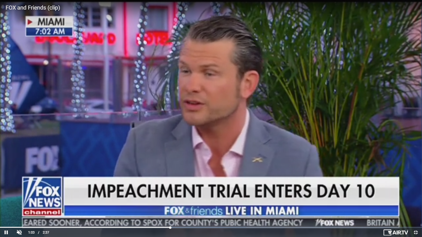 Fox’s Pete Hegseth: Mitt Romney ‘Might As Well Be a Democrat’ Because ‘He Hates the President So Much’