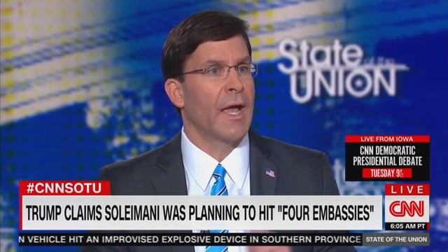 Defense Sec. Mark Esper: ‘I Didn’t See’ Specific Evidence of Imminent Attacks on Four Embassies