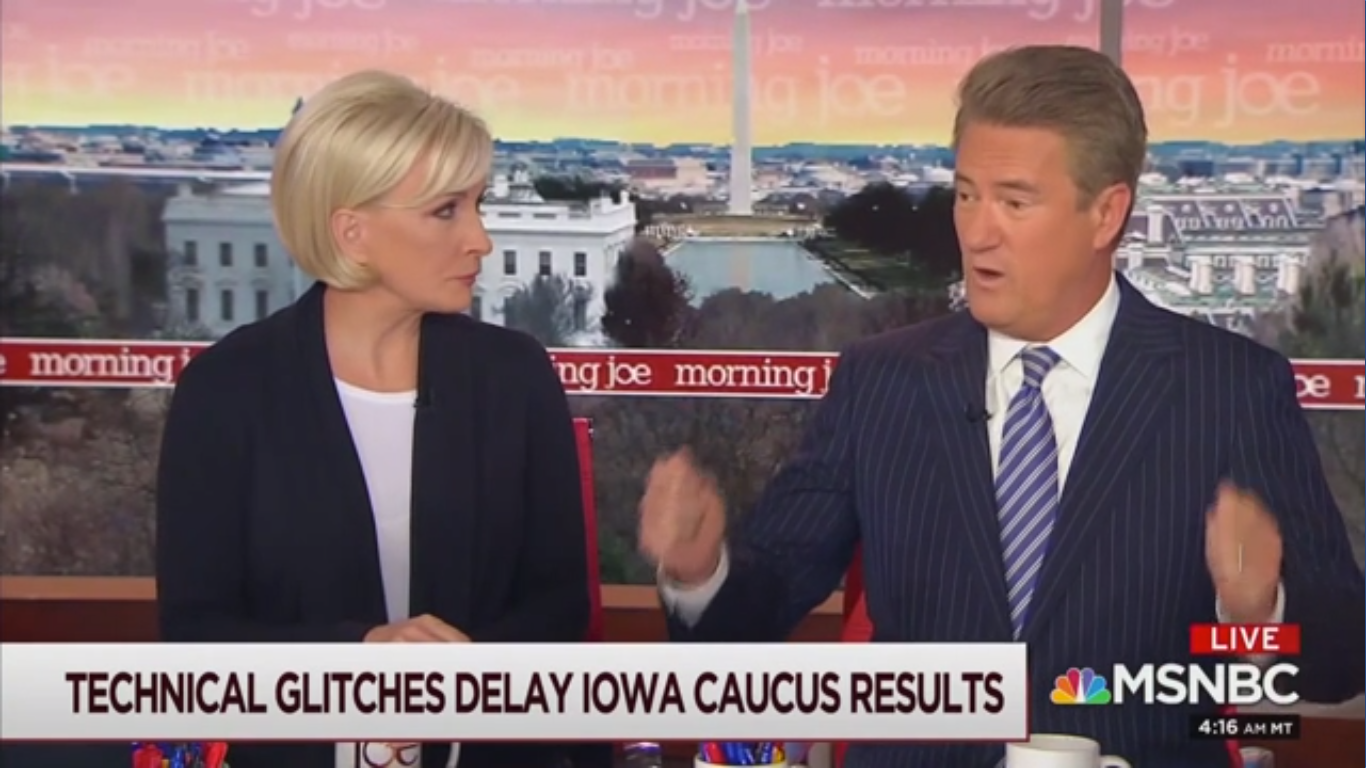 Joe Scarborough on Iowa: ‘If I’m Joe Biden, I’m Gonna Say the Whole Process Was Rigged’