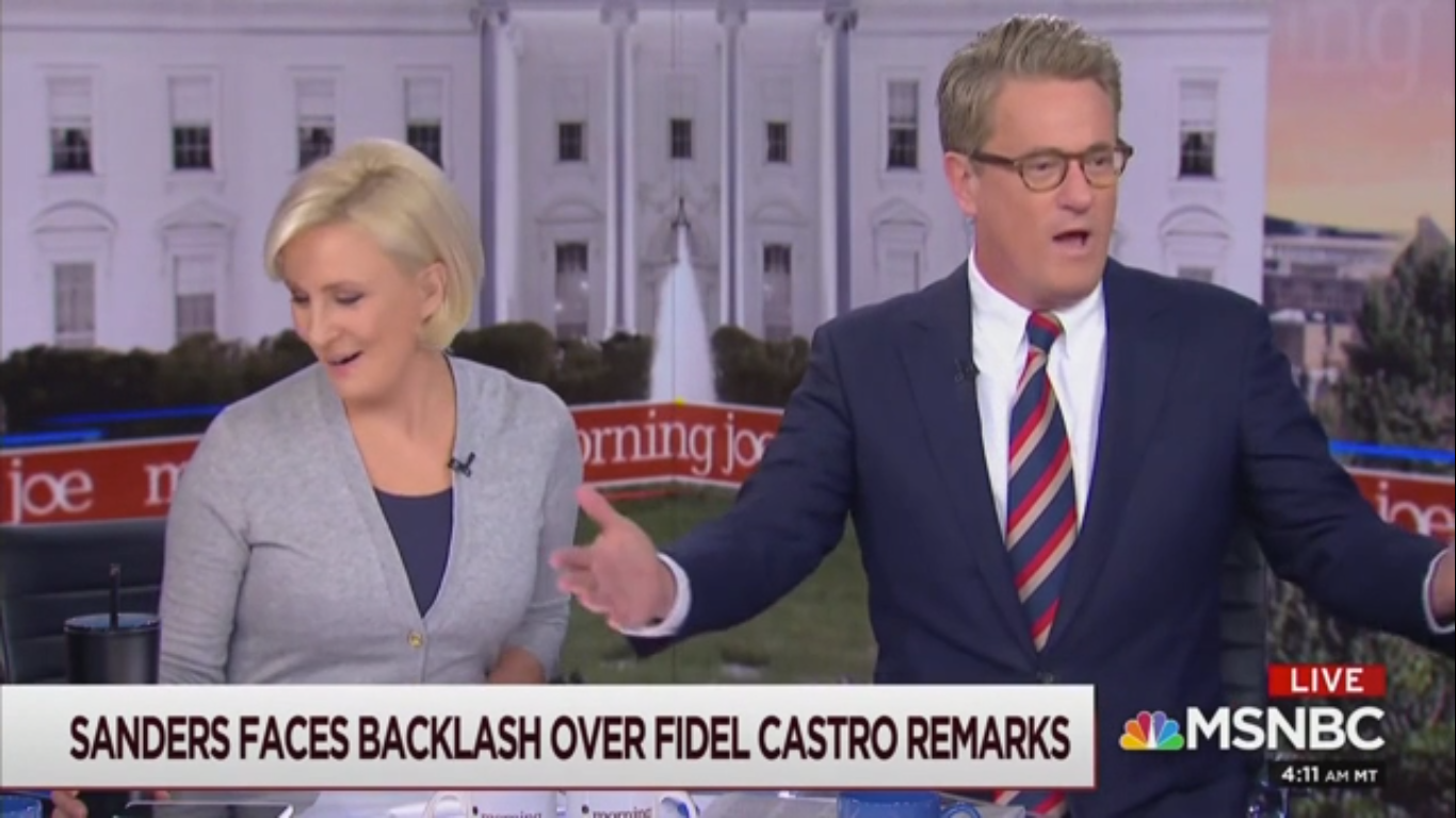 ‘Morning Joe’: Sanders Defending Castro Is ‘Like Saying Mussolini Had the Trains Running’