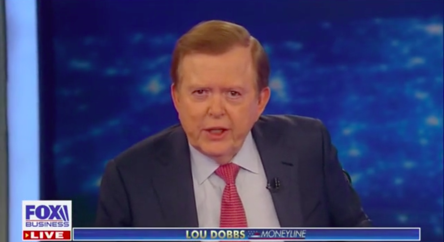 As Erratic Stock Market Continues, Trump Ally Lou Dobbs Gloats About Autographed Chart