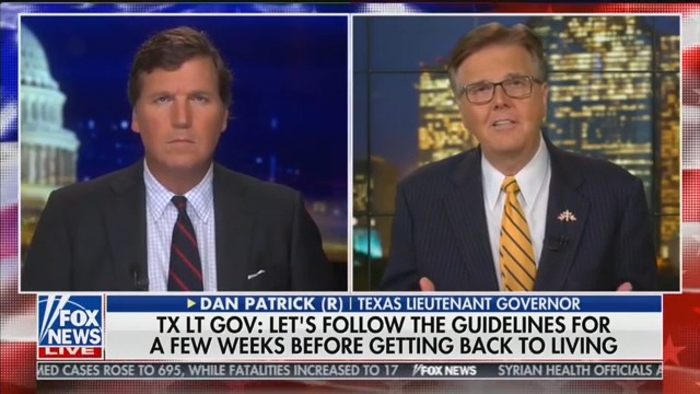 Dan Patrick: Grandparents Willing to Sacrifice Themselves to Save America for Their Grandkids