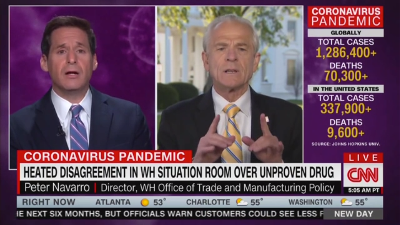 CNN’s John Berman Clashes with Peter Navarro on Coronavirus: What Are Your Qualifications?