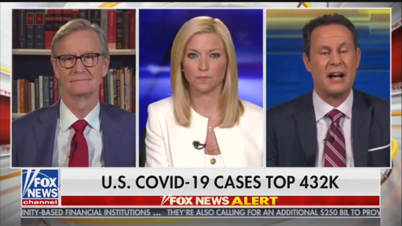 Fox’s Steve Doocy Tries to Impress upon Brian Kilmeade That 60,000 Deaths Would Be ‘Staggering’