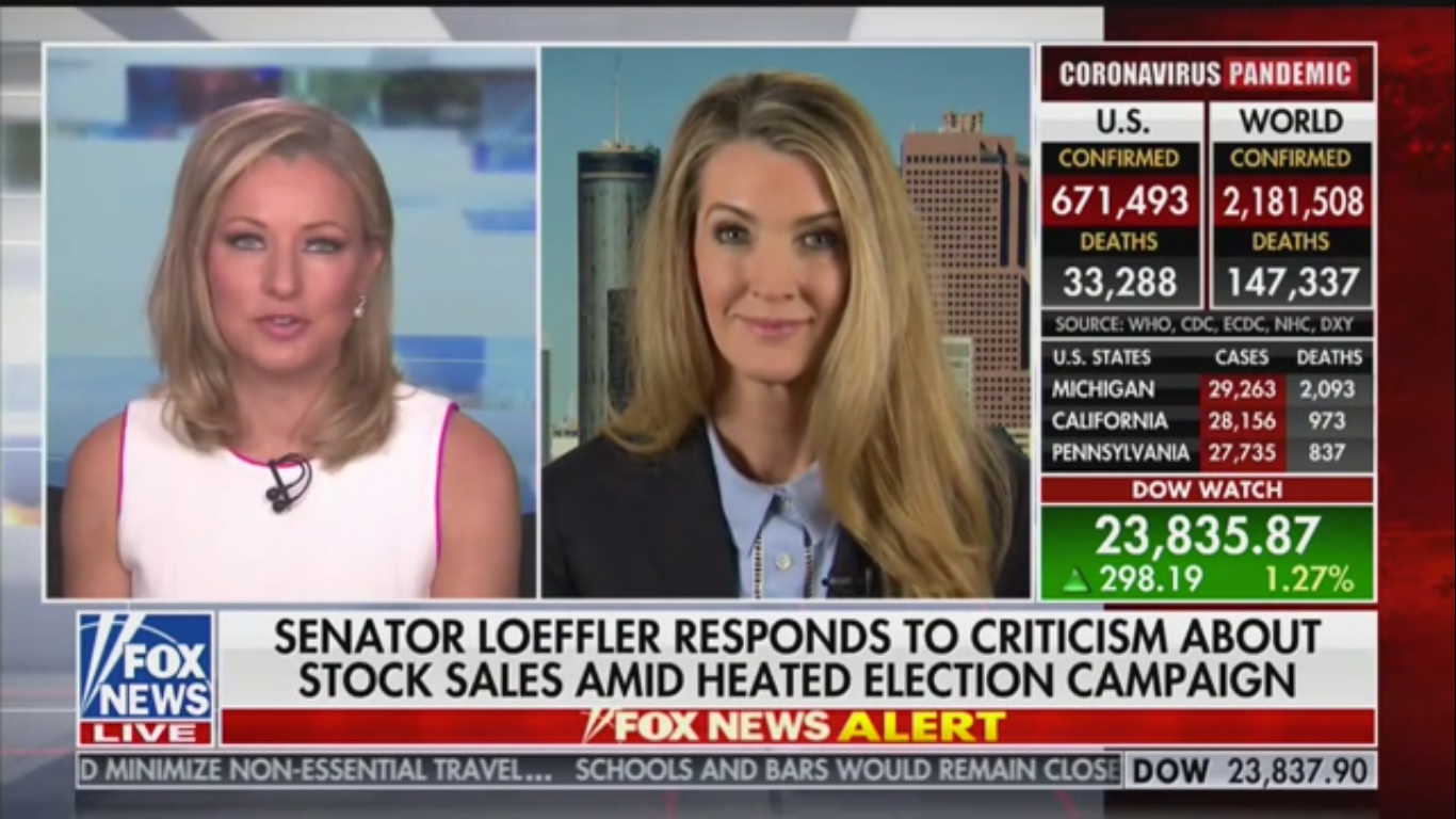 GOP Senator Kelly Loeffler Calls Criticism of Her Coronavirus Stock Trading a ‘Socialist Attack’