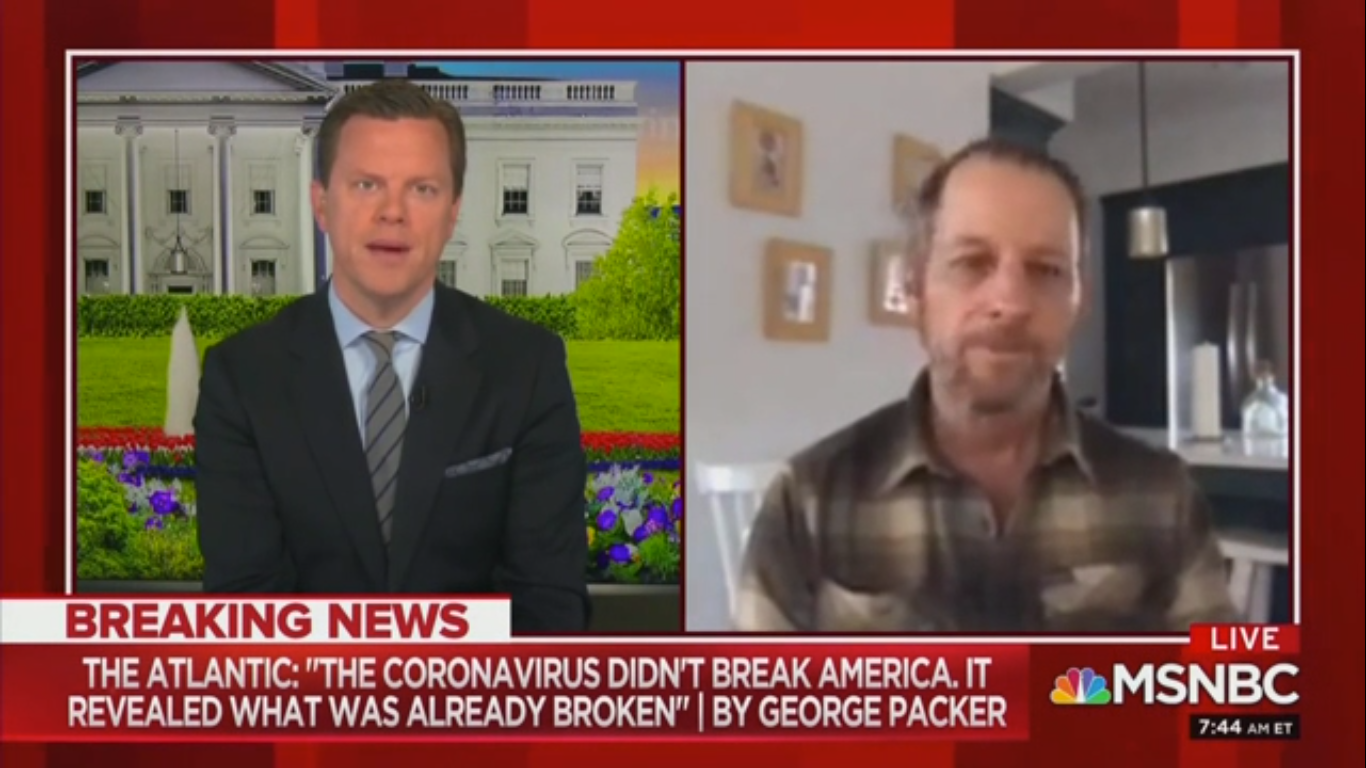George Packer Tells ‘Morning Joe’: ‘Trump Seems to Be Collaborating with the Virus’