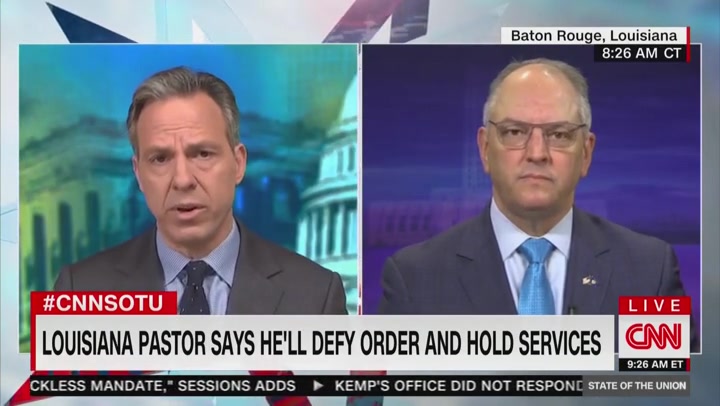 Louisiana Governor: ‘Grossly Irresponsible’ for Church Leaders to Still Hold Services