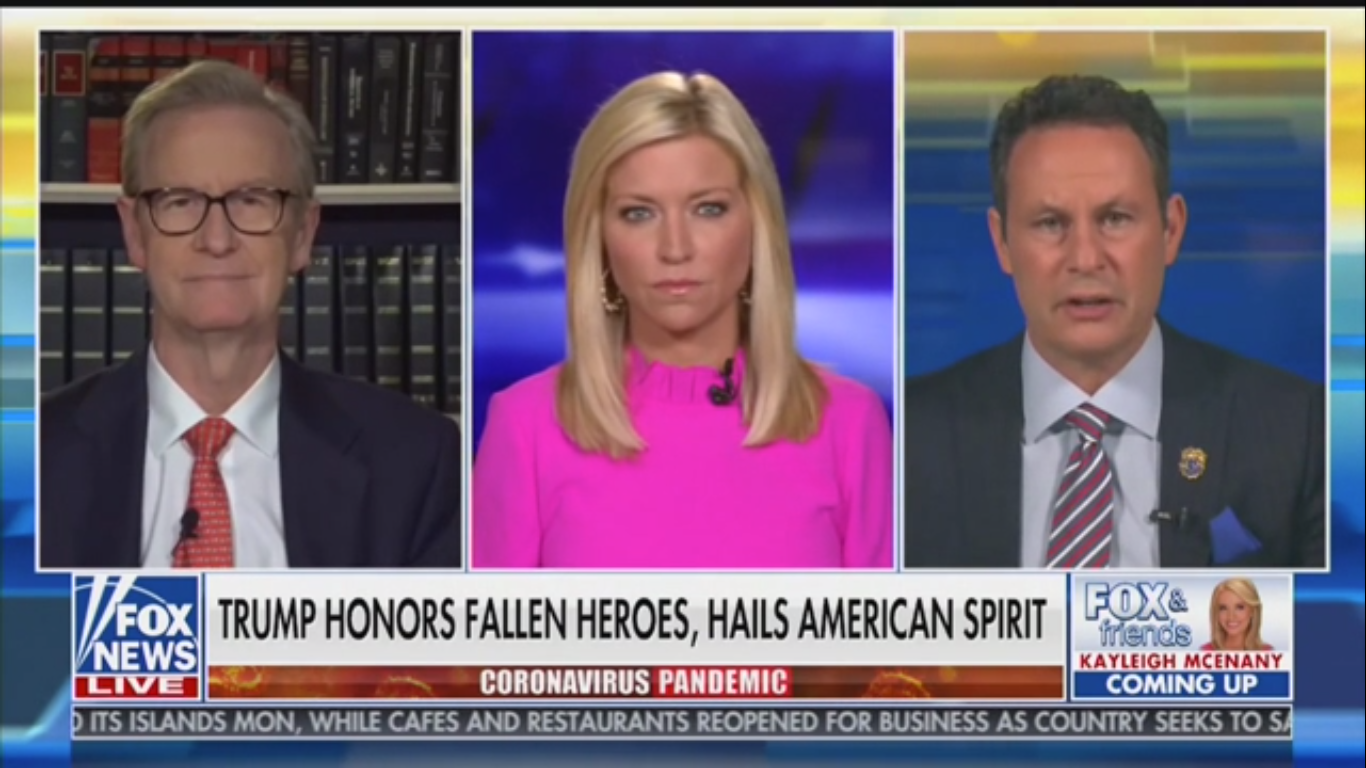 Fox’s Brian Kilmeade Suggests Trump Doesn’t Wear a Mask Because He Has Air Force One and the Secret Service