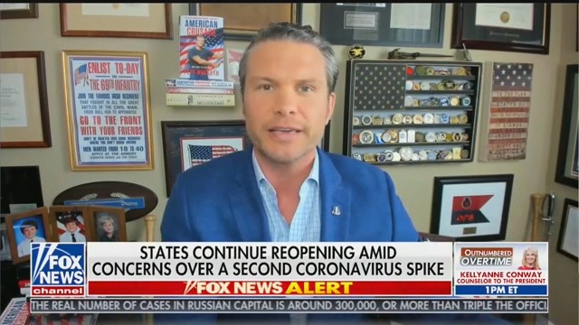 Fox’s Pete Hegseth Calls for ‘Healthy People’ to ‘Have More Courage’ and Get Infected With COVID to Achieve ‘Herd Immunity’