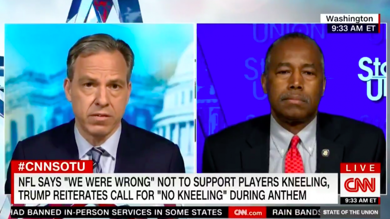 Ben Carson Says Problems Would Be Solved If Kaepernick, Other NFL Players Just Said They Love America