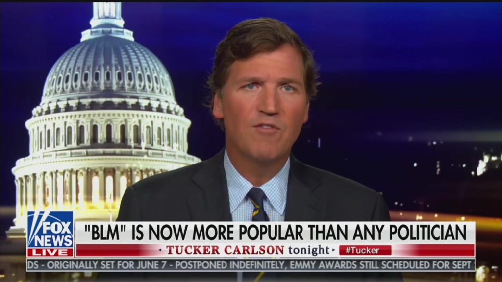 Tucker Carlson Grumbles That ‘Black Lives Matter Is Now More Popular ...