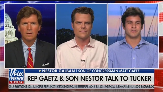 Matt Gaetz Unveils His Secret ‘Son’ on Tucker Carlson Tonight