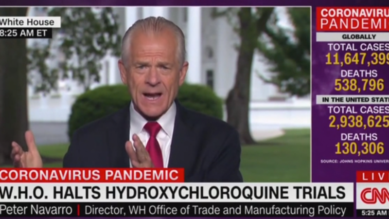 Peter Navarro Gives Bizarre CNN Interview: ‘Give Peace a Chance, Give Hydroxy a Chance’