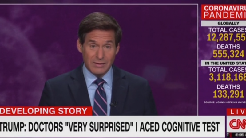 Watch: CNN’s John Berman Is ‘Shocked’ That Trump Bragged About Passing a Cognitive Test