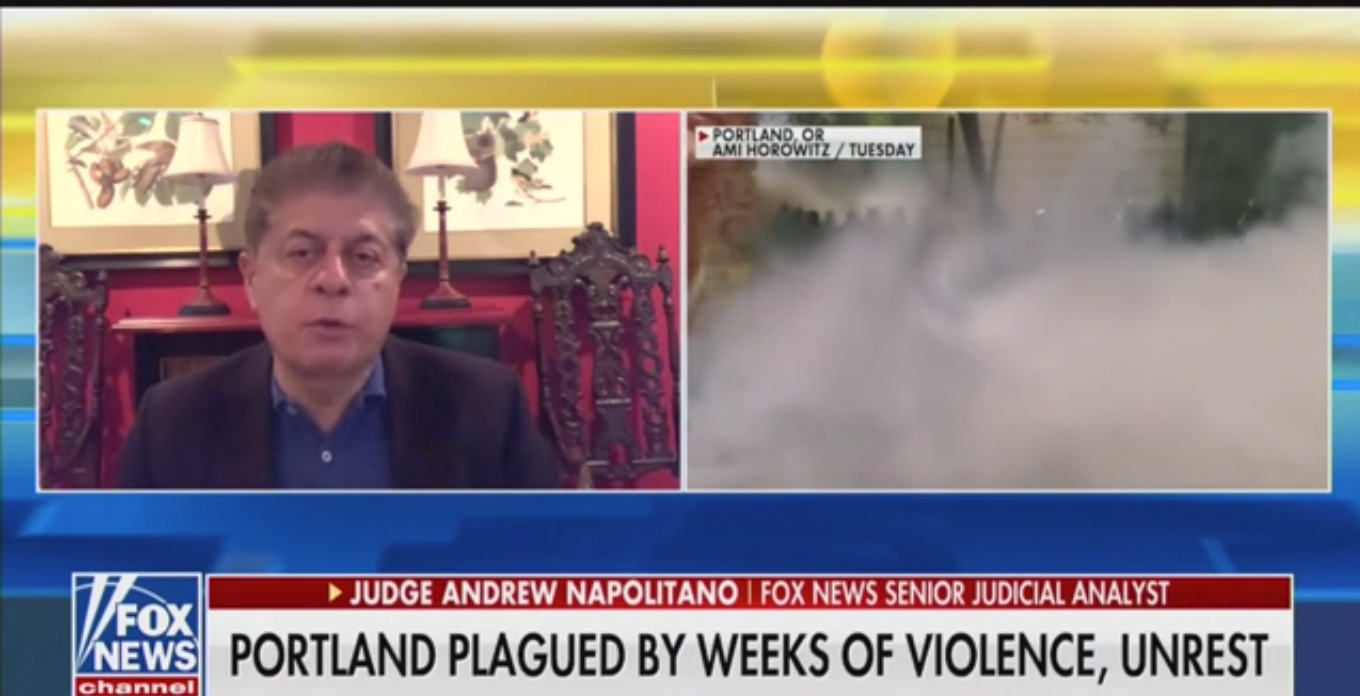 Fox’s Andrew Napolitano on Portland: ‘They Need to Throw the Mayor Out’