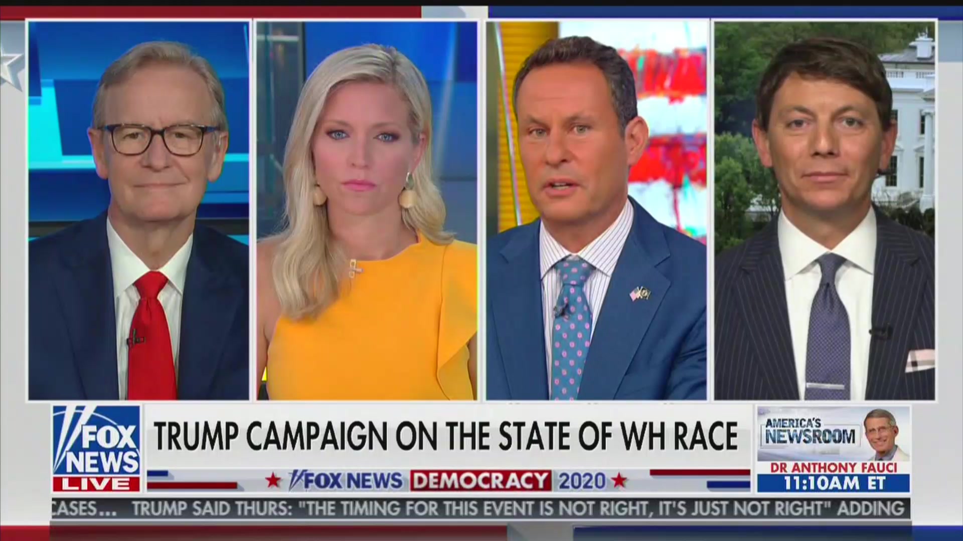 Fox & Friends’ Brian Kilmeade Rebukes Trump Spox: ‘Don’t Call the Fox News Pollsters Fake’