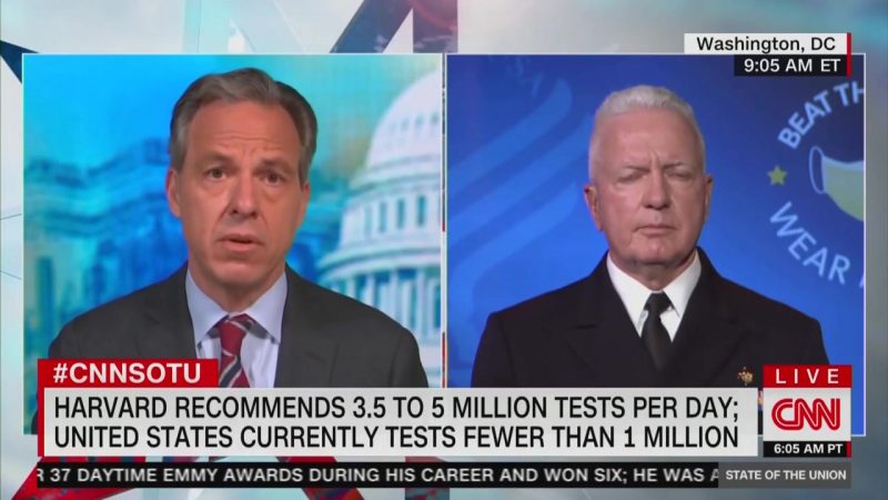 Jake Tapper Confronts HHS Official on Coronavirus Testing Issues: Are You ‘Afraid’ of Upsetting Trump?