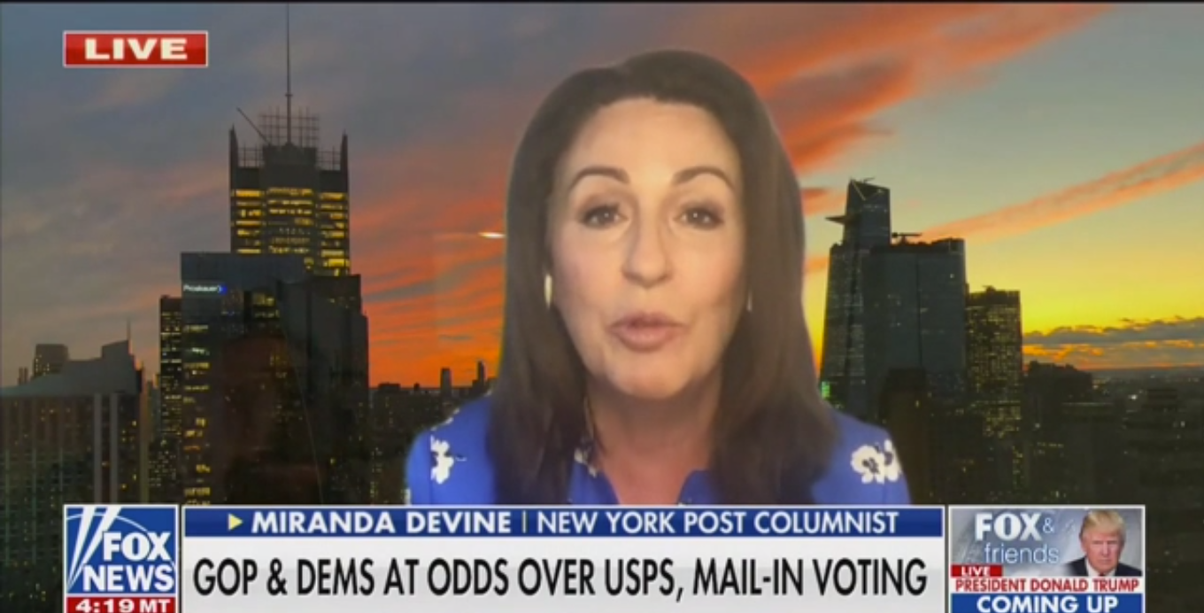 Fox News Guest: Post Office Problems Are a ‘Hoax’ to Cheat Trump of His ‘Rightful Votes’