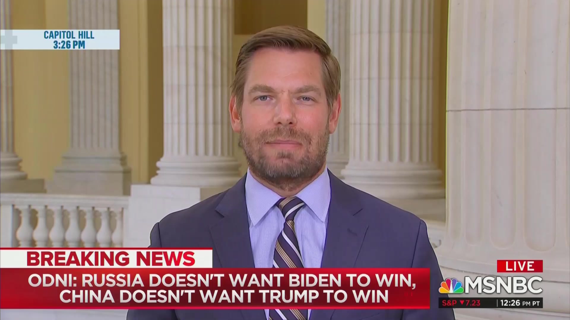 GOP Senators Are ‘Acting as Russian Launderers’ of Anti-Biden Disinformation, Swalwell Says