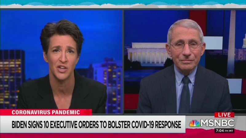 Fauci Tells Maddow How Science Was ‘Distorted,’ ‘Rejected’ in Trump Administration